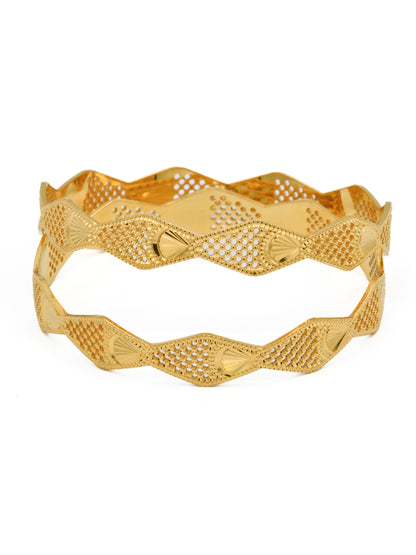22ct Gold Pair Bangle - Roop Darshan
