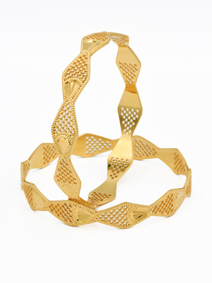 22ct Gold Pair Bangle - Roop Darshan