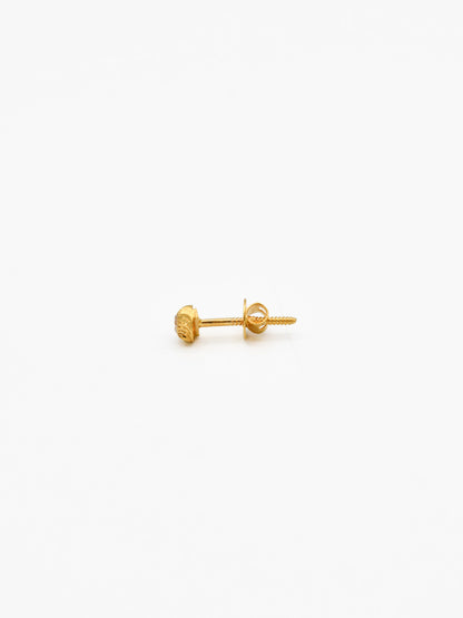22ct Gold CZ Stud Earrings - Roop Darshan