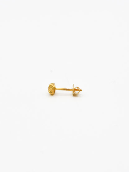 22ct Gold CZ Stud Earrings - Roop Darshan