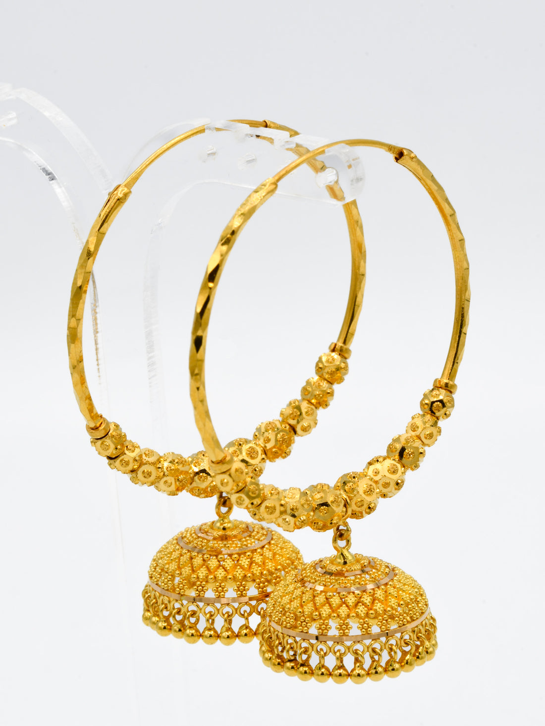 22ct Gold Ball Jhumki Bali - Roop Darshan