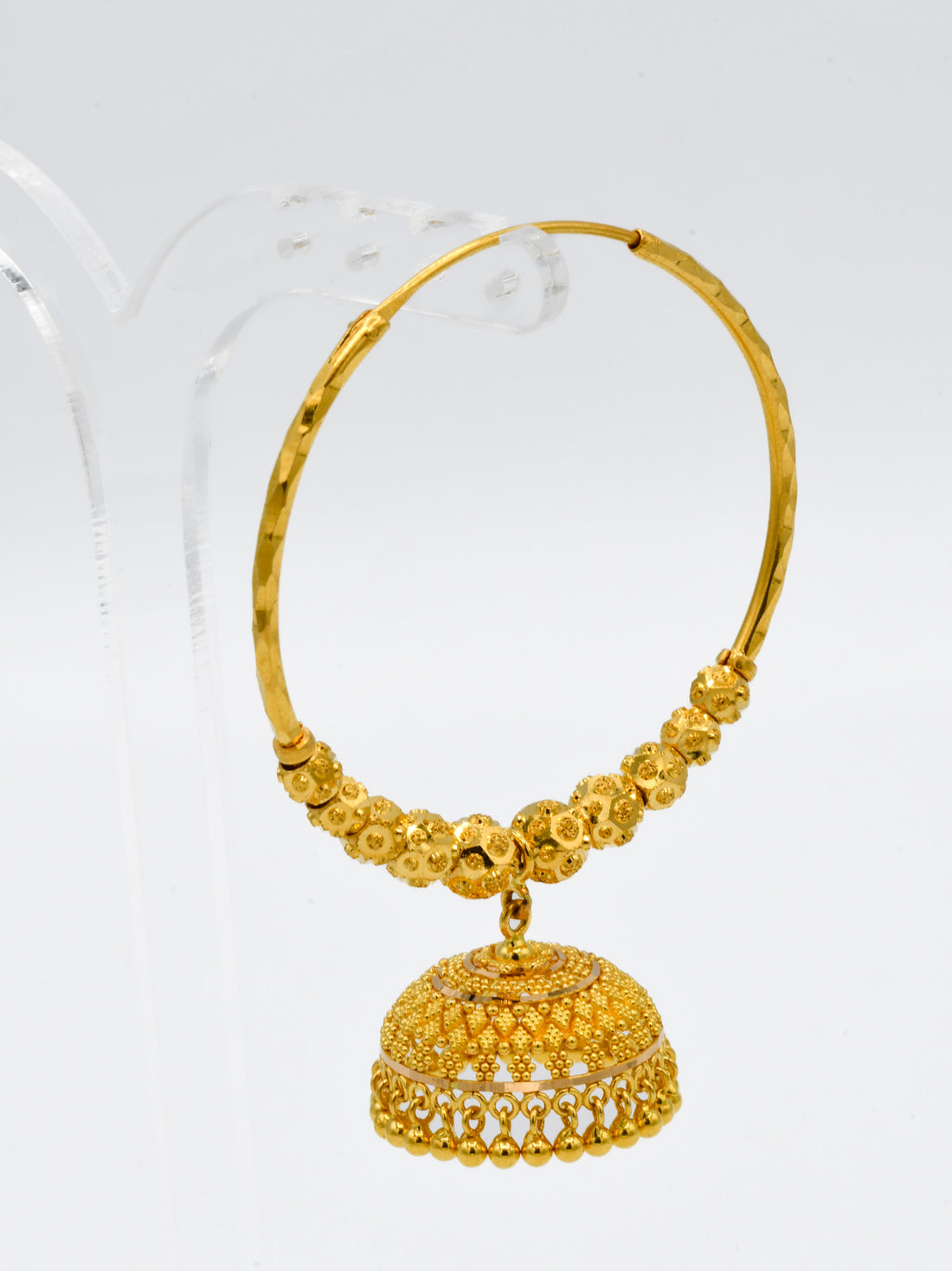 22ct Gold Ball Jhumki Bali - Roop Darshan