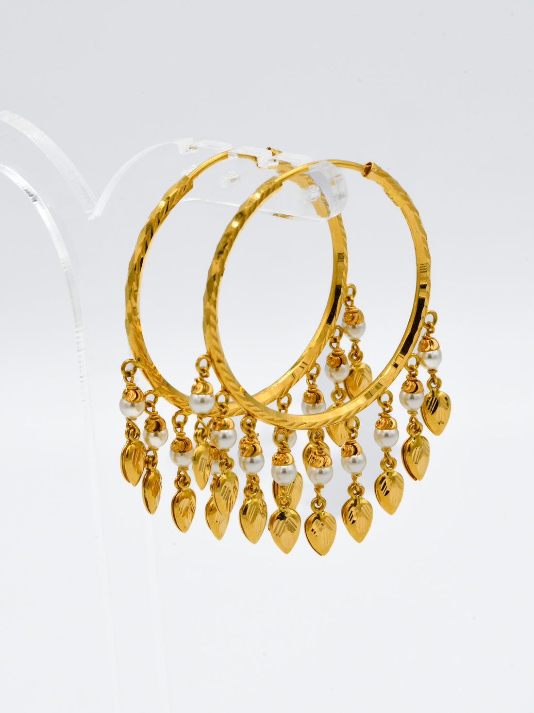22ct Gold Pearl Bali - Roop Darshan
