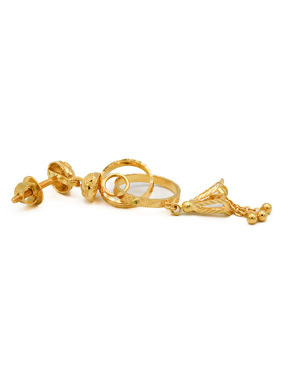 22ct Gold Ball Earrings - Roop Darshan