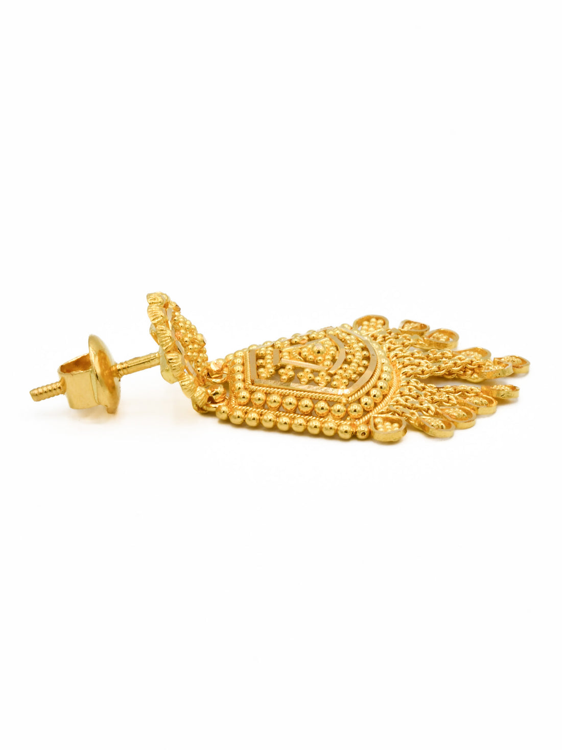 22ct Gold Filigree Earrings - Roop Darshan