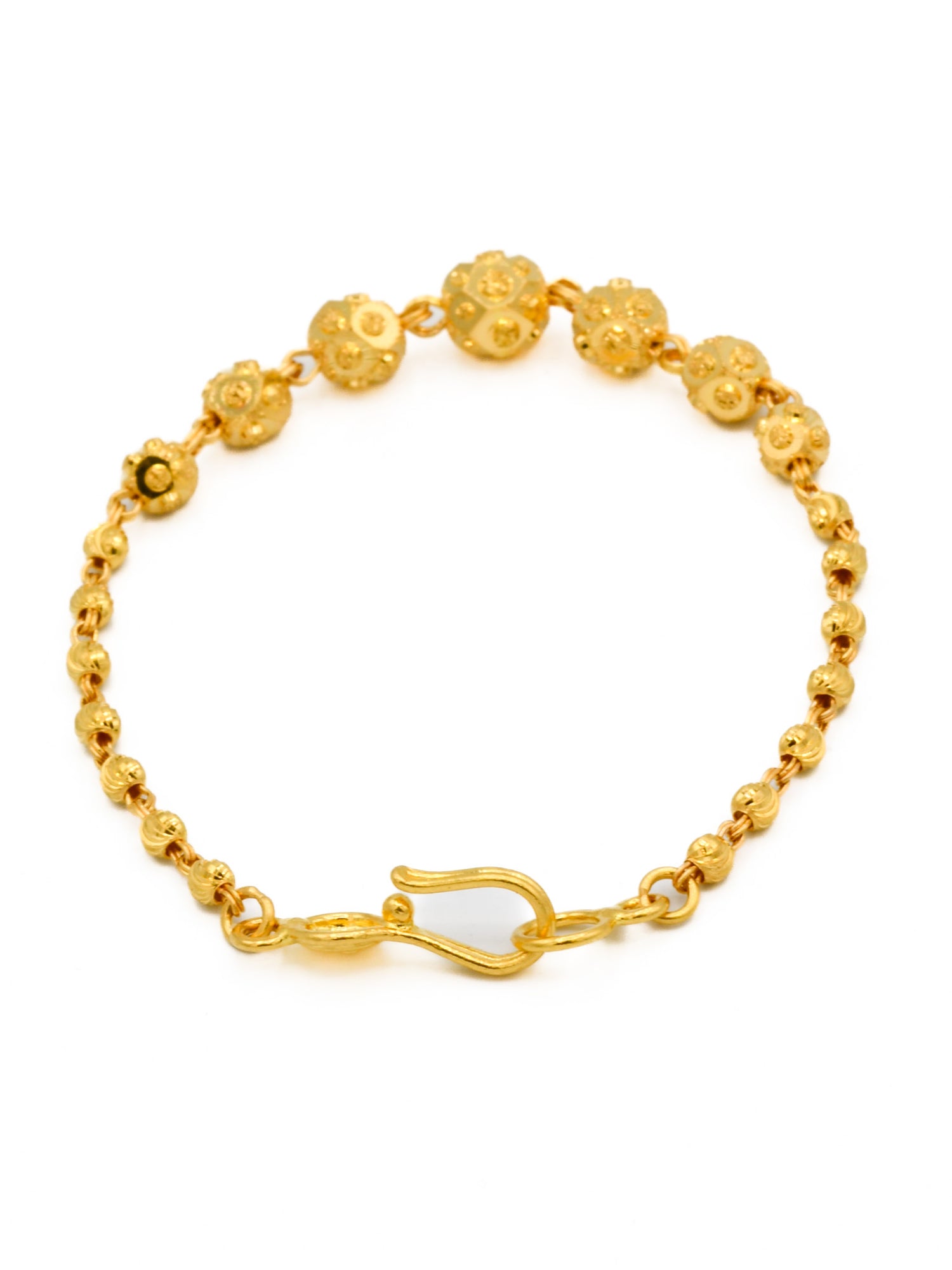 22ct Gold Ball Baby Bracelet - Roop Darshan