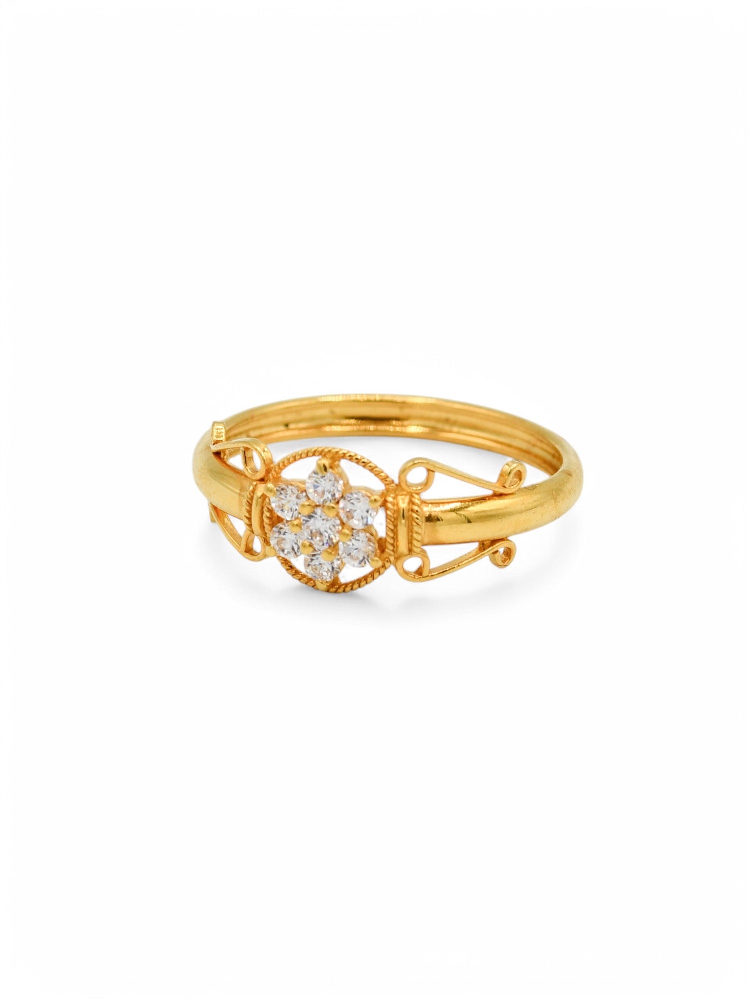 22ct Gold CZ Ladies Ring