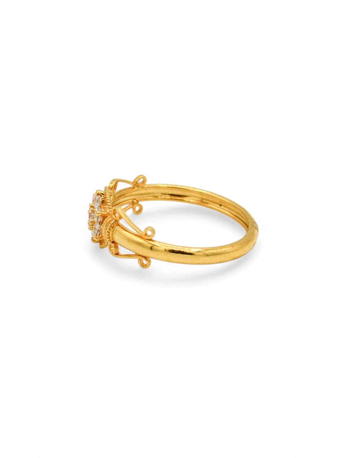 22ct Gold CZ Ladies Ring