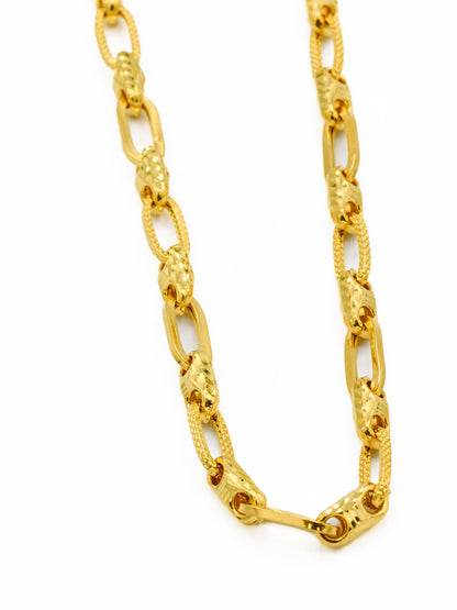 22ct Gold Hollow Link Chain - Roop Darshan