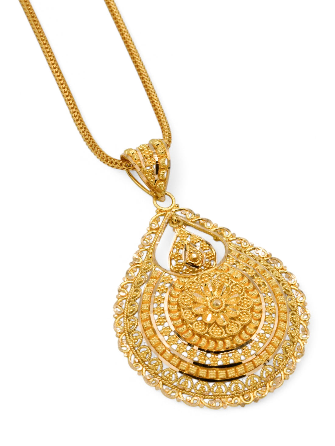 22ct Gold Filigree Pendant