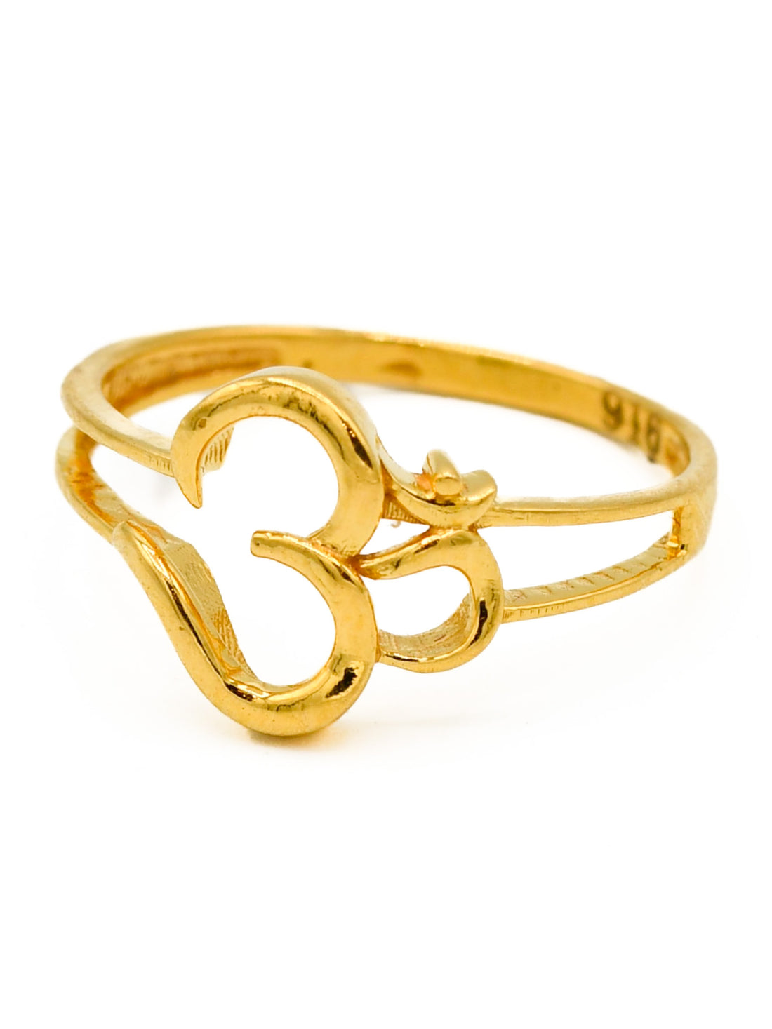 22ct Gold Om Ladies Ring