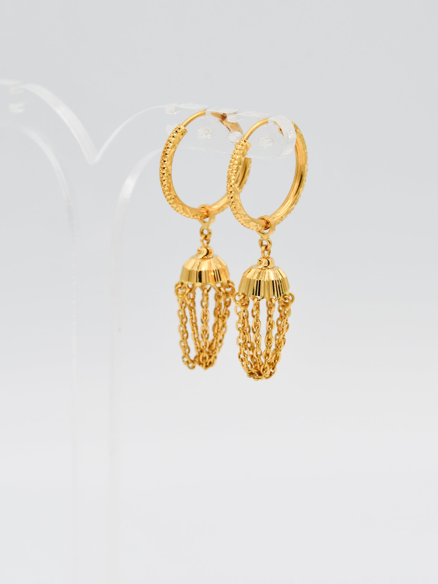 22ct Gold Jhumki Bali - Roop Darshan