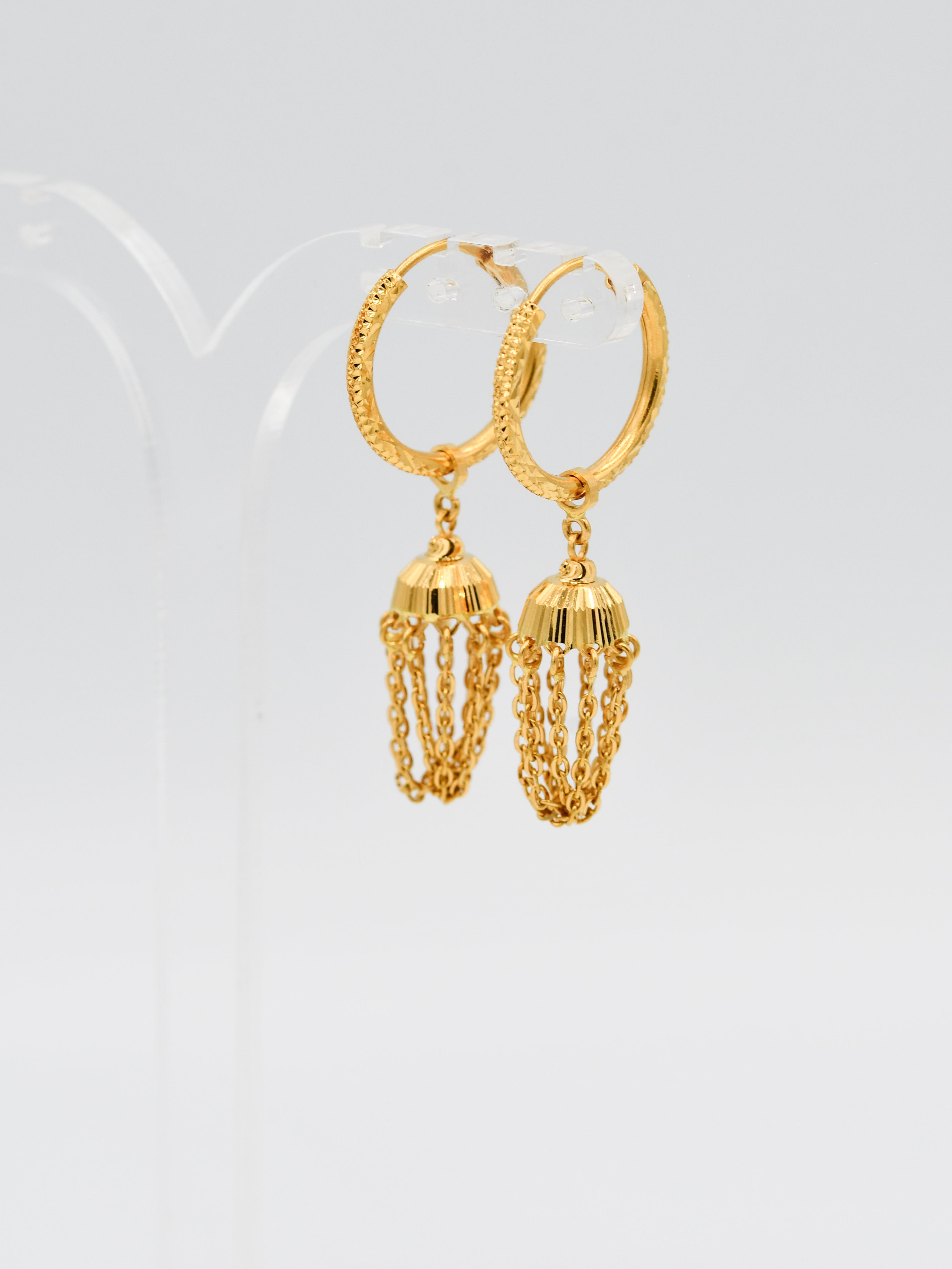 22ct Gold Jhumki Bali - Roop Darshan