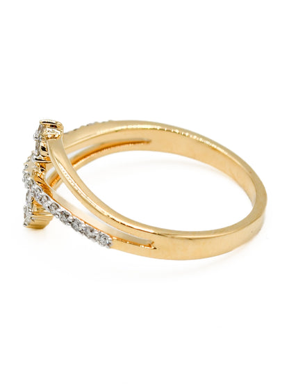 18ct Gold 0.23ct Diamond Ladies Ring - Roop Darshan