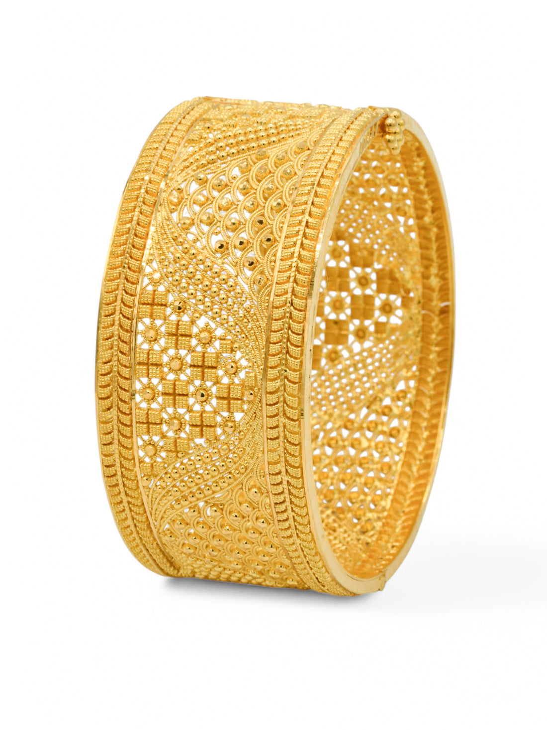 22ct Gold Patta Screw Bangle