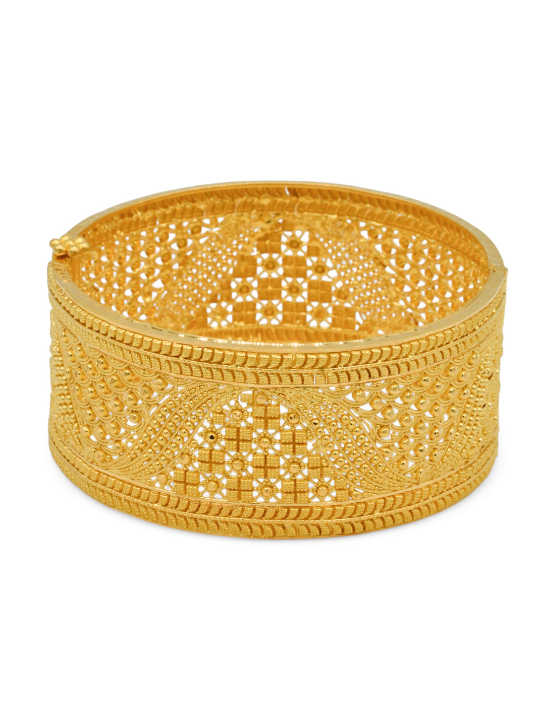 22ct Gold Patta Screw Bangle