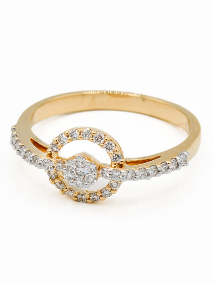 18ct Gold 0.32ct Diamond Ladies Ring - Roop Darshan