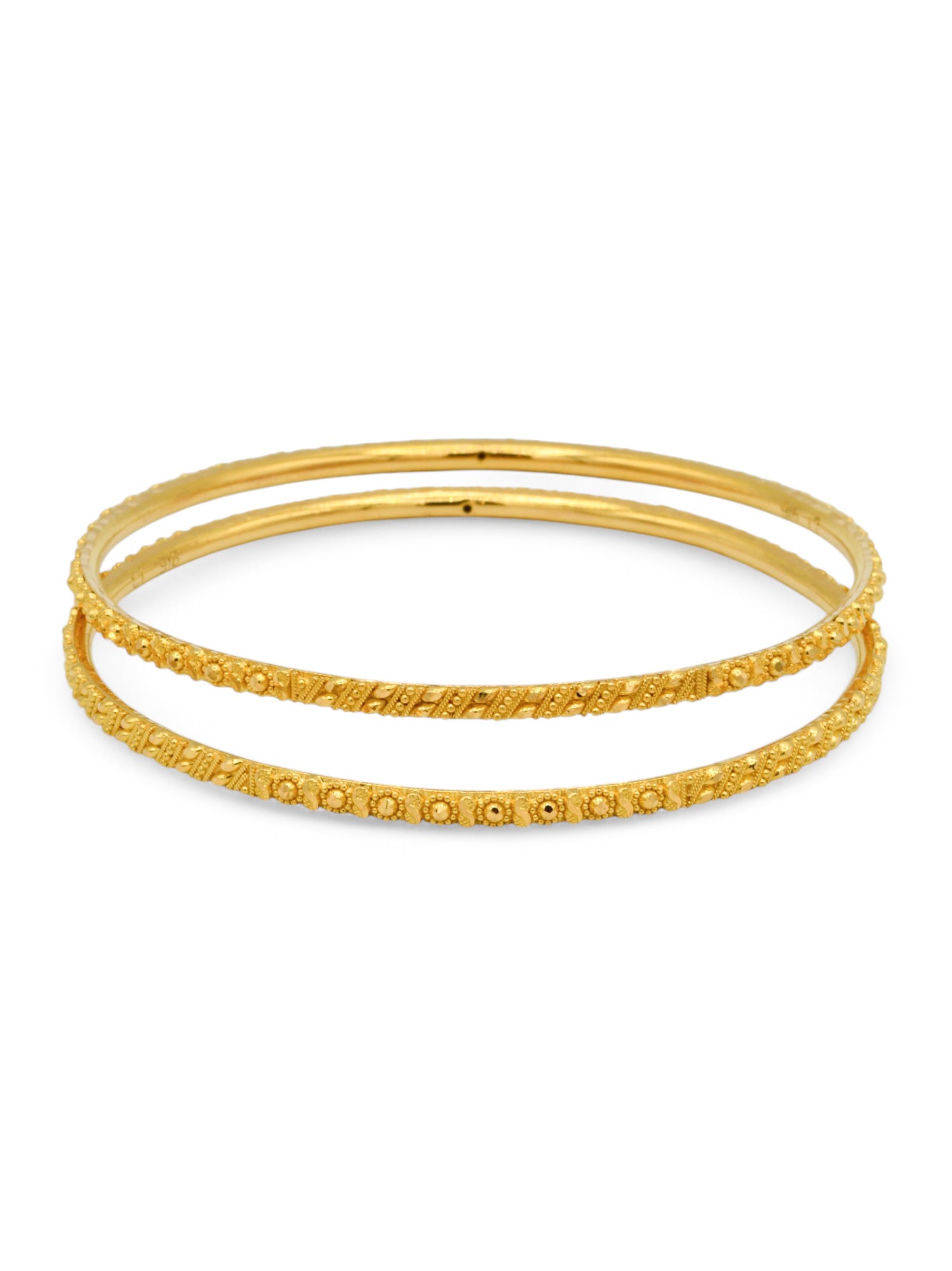 22ct Gold Pair Bangle