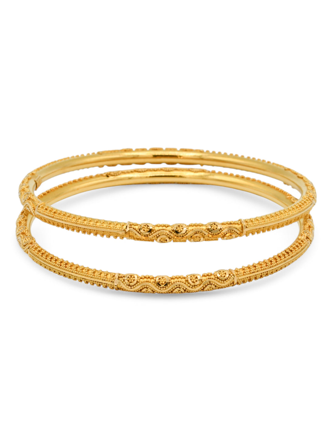 22ct Gold Pair Bangle