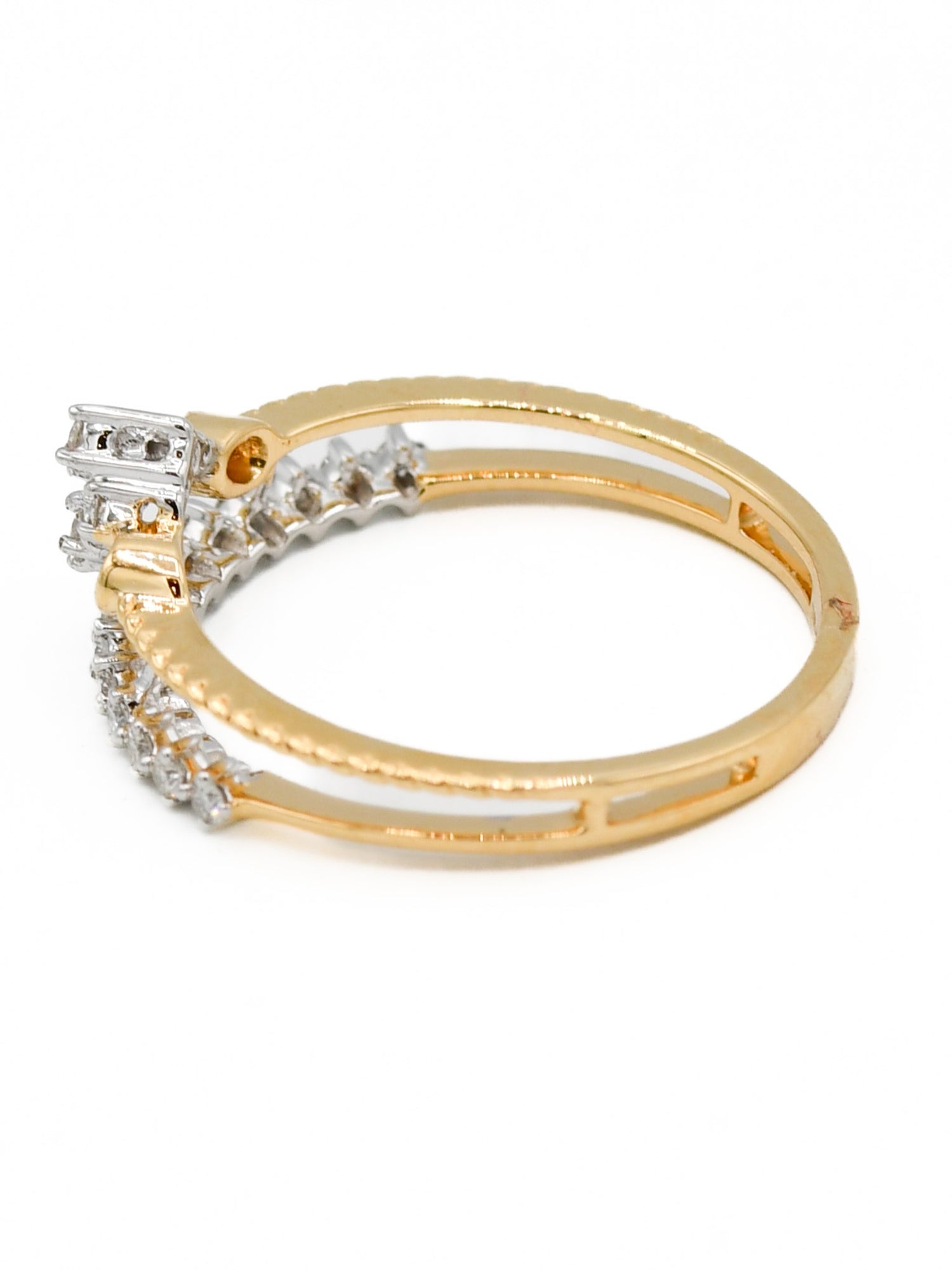 18ct Gold 0.19ct Diamond Ladies Ring - Roop Darshan