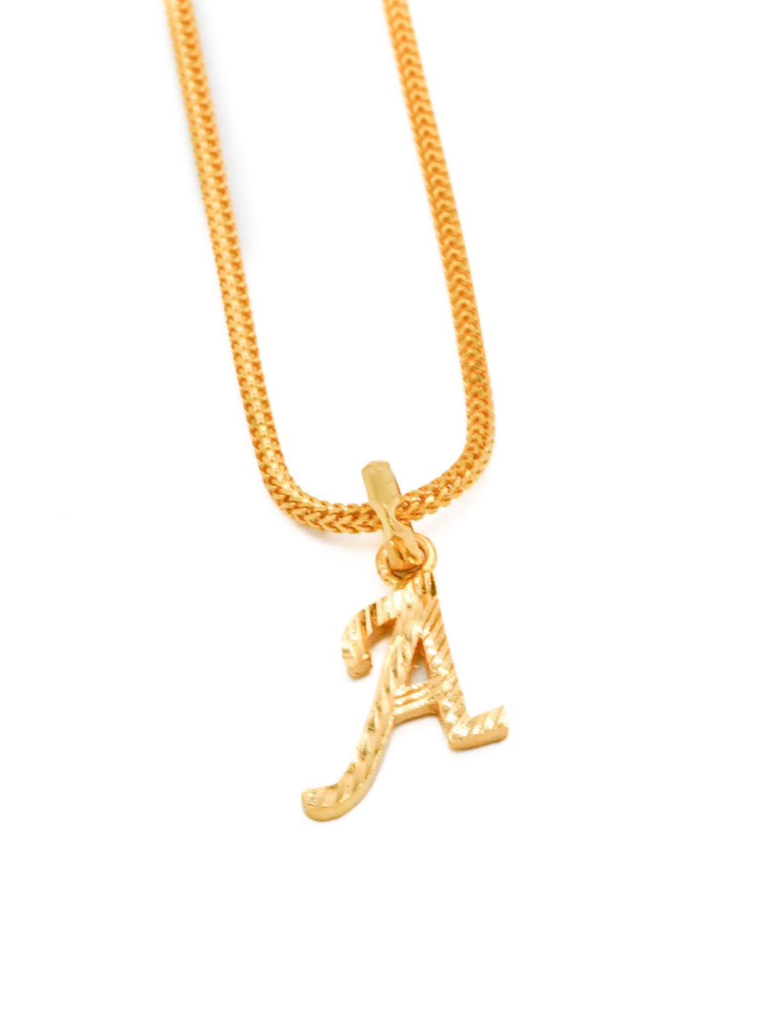 22ct Gold &quot;A&quot; Initial Pendant - Roop Darshan