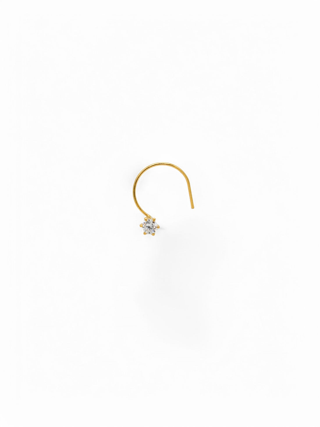 22ct Gold CZ Nose Pin