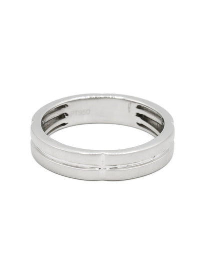 950 Platinum Mens Band Ring - Roop Darshan