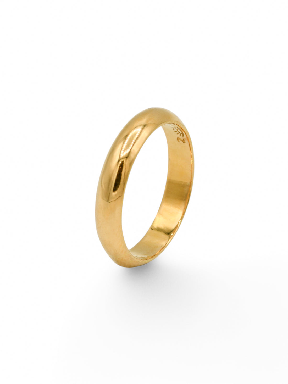 22ct Gold Half Round Band Ring