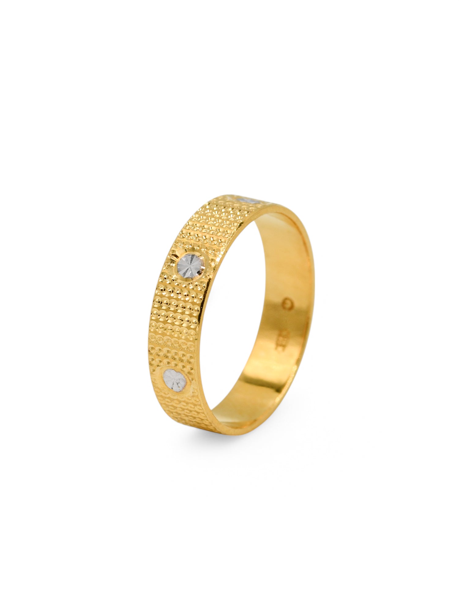 22ct Gold Two Tone Band Ring