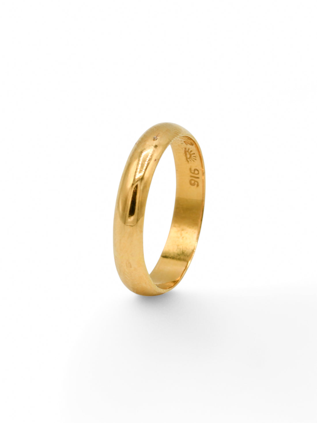 22ct Gold Half Round Band Ring