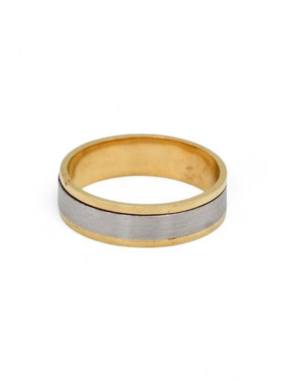 18ct Gold Two Tone Band Ring