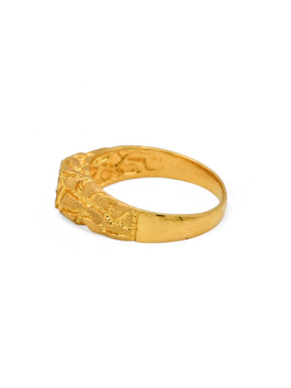 22ct Gold Two Tone Mens Ring
