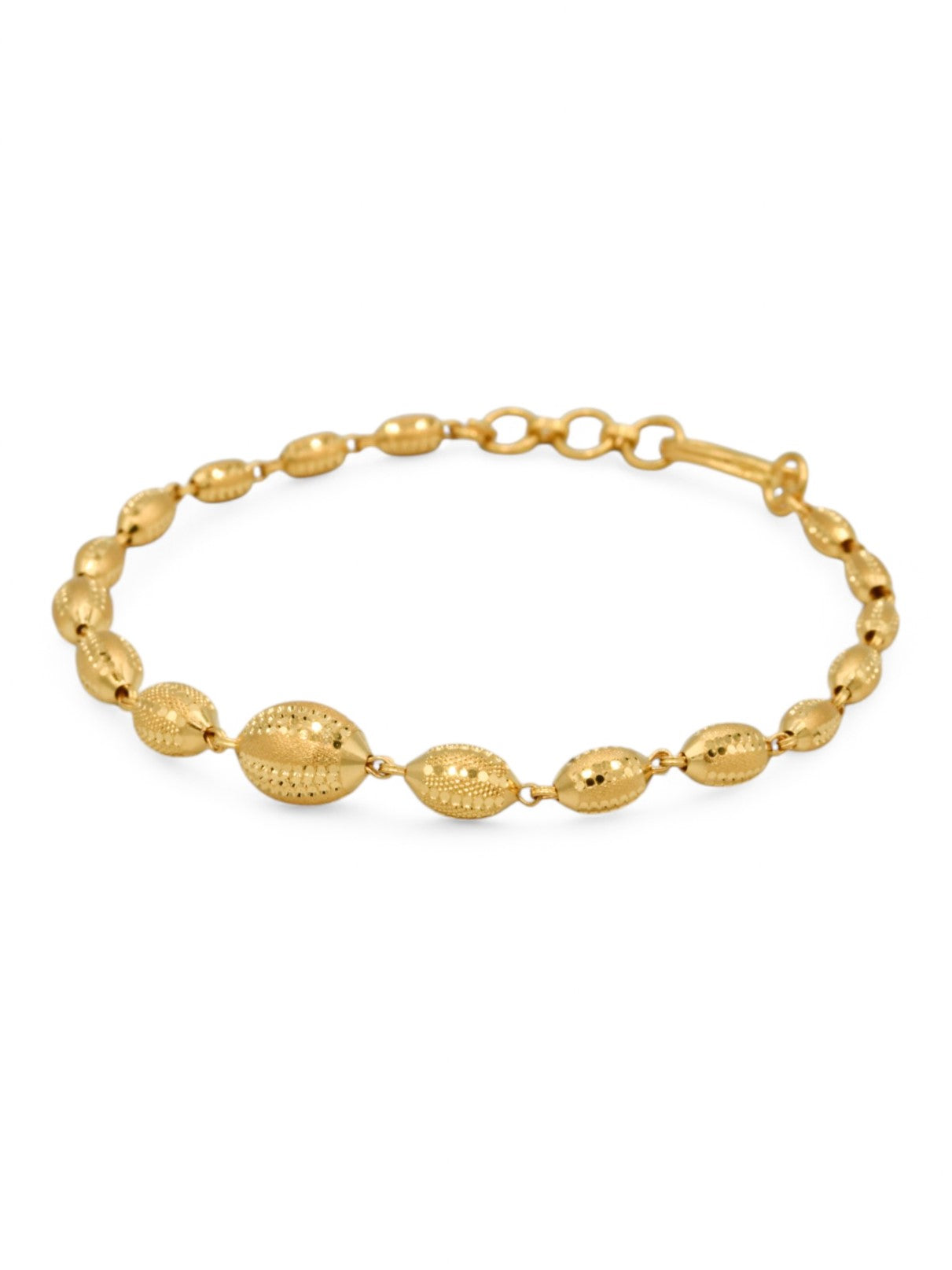 22ct Gold Ball Ladies Bracelet