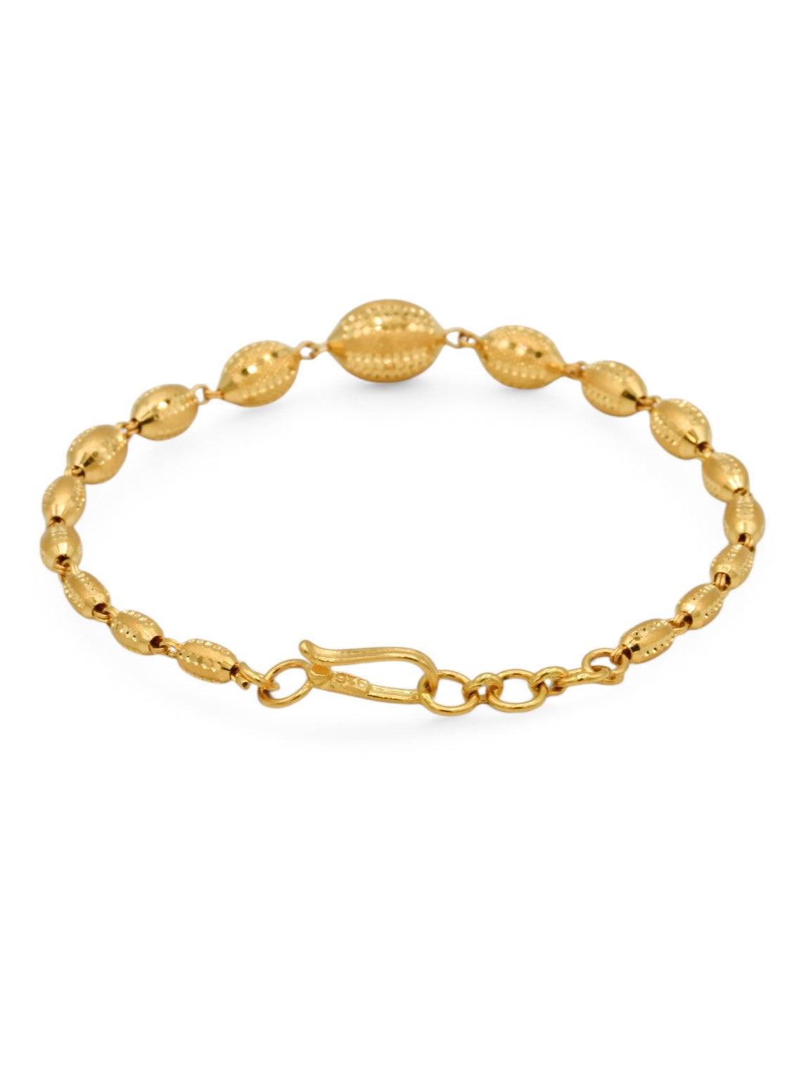 22ct Gold Ball Ladies Bracelet
