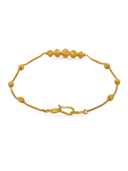 22ct Gold Ball Ladies Bracelet