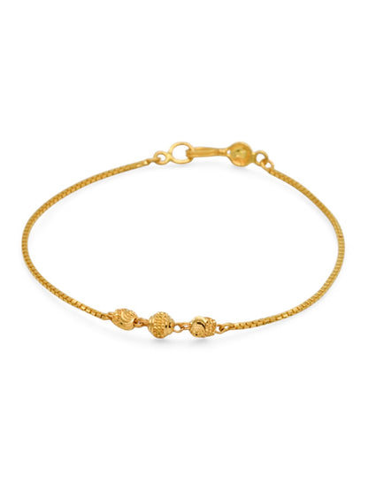 22ct Gold Ball Ladies Bracelet