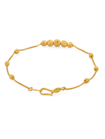 22ct Gold Ball Ladies Bracelet