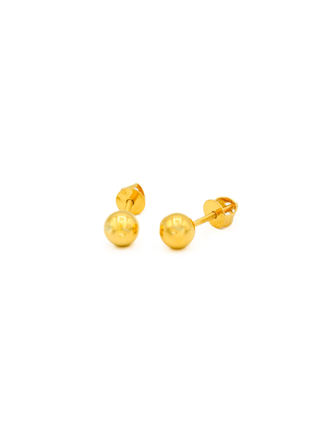 22ct Gold Ball Stud Earrings