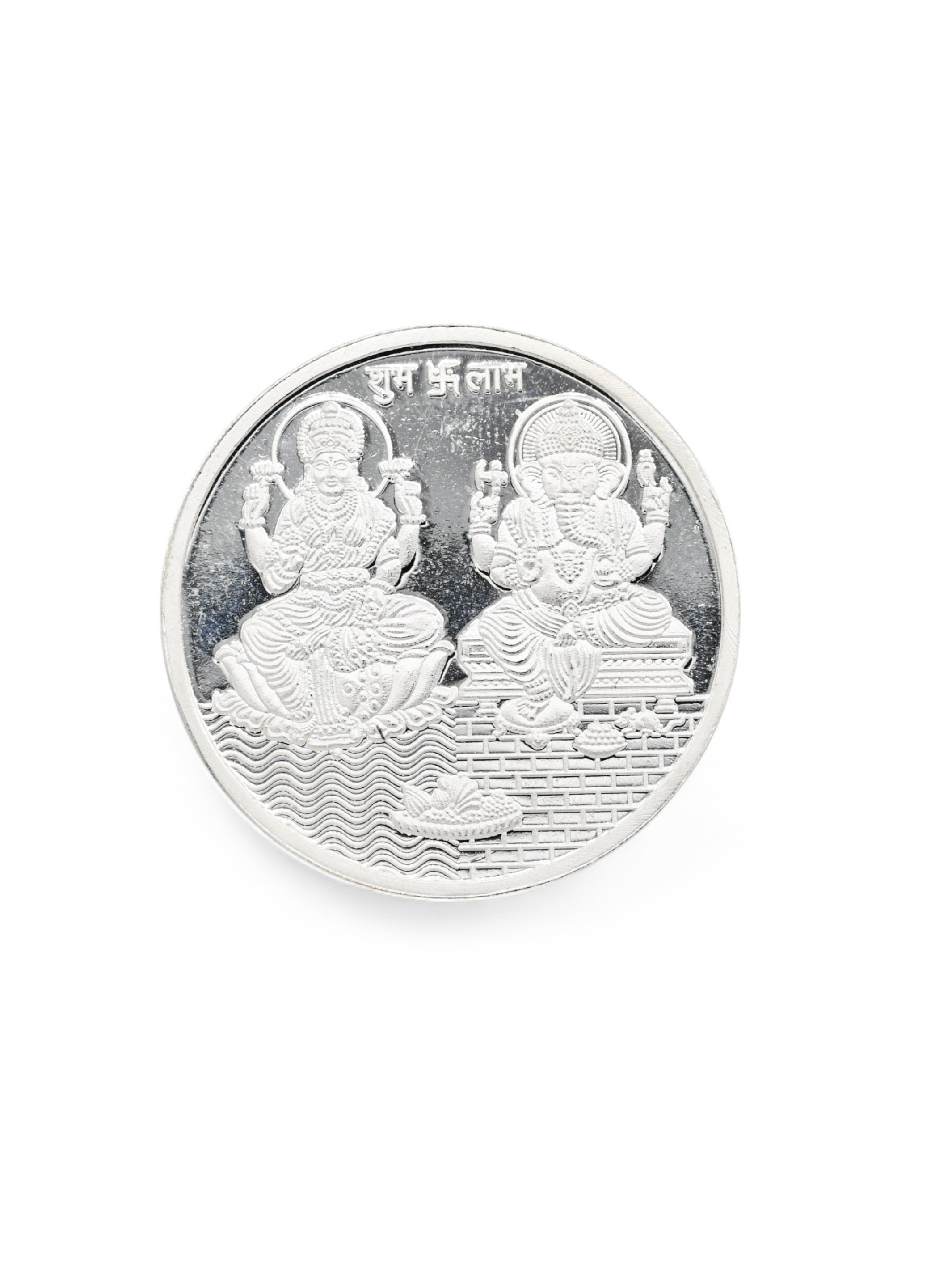 20 Grams Silver Laxmiji &amp; Ganesha Coin