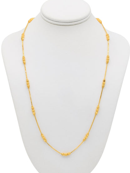 22ct Gold Ball Fancy Chain