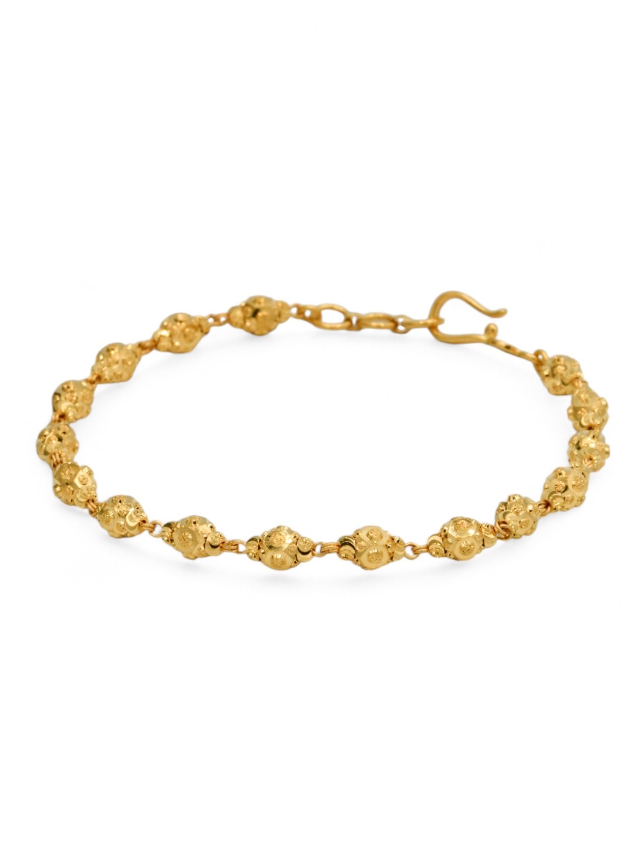 22ct Gold Ball Ladies Bracelet
