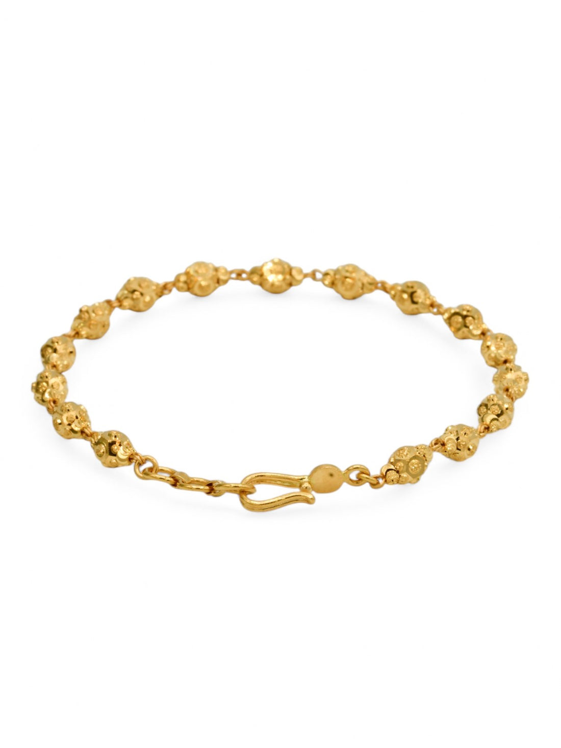 22ct Gold Ball Ladies Bracelet