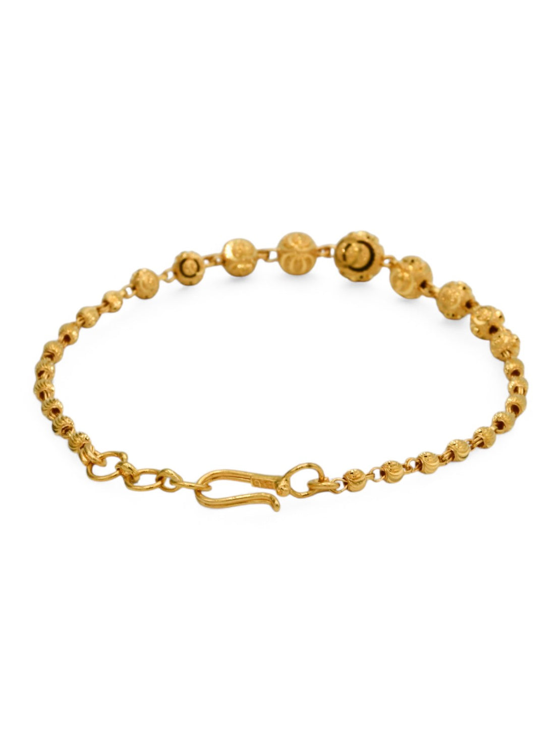 22ct Gold Ball Ladies Bracelet