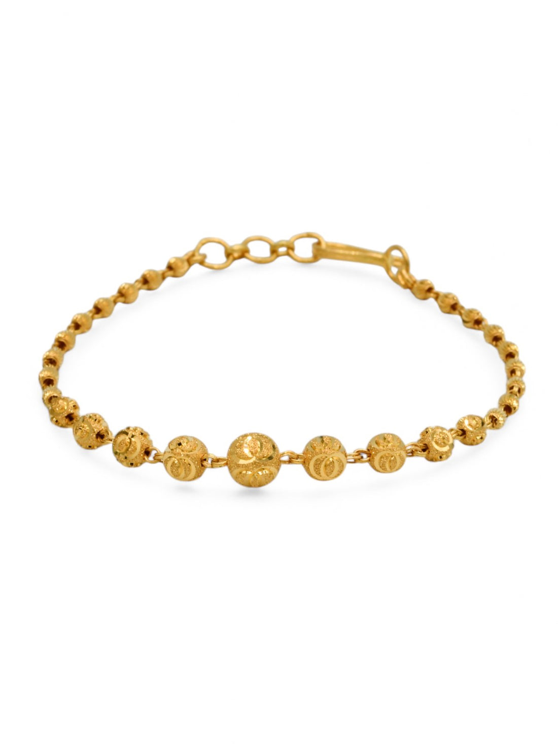 22ct Gold Ball Ladies Bracelet