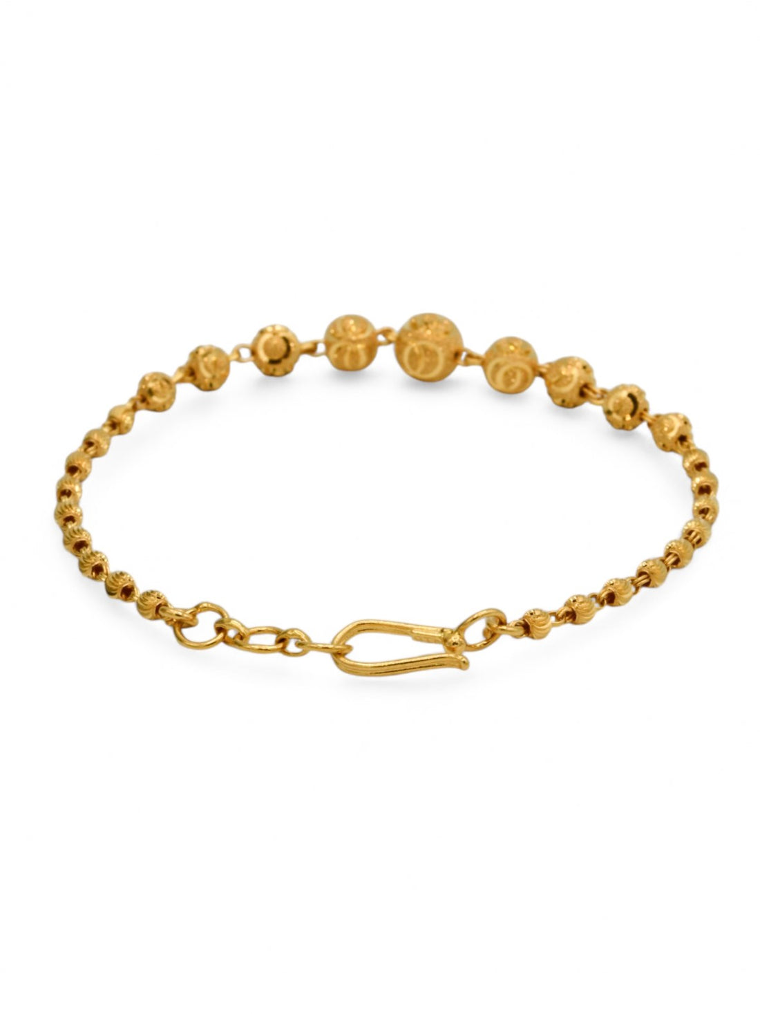 22ct Gold Ball Ladies Bracelet