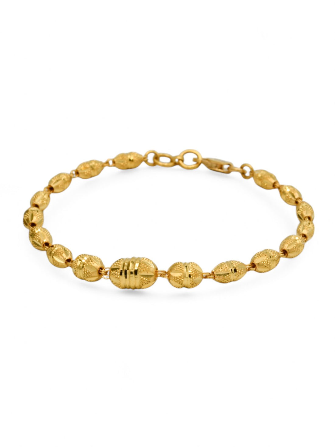 22ct Gold Ball Ladies Bracelet