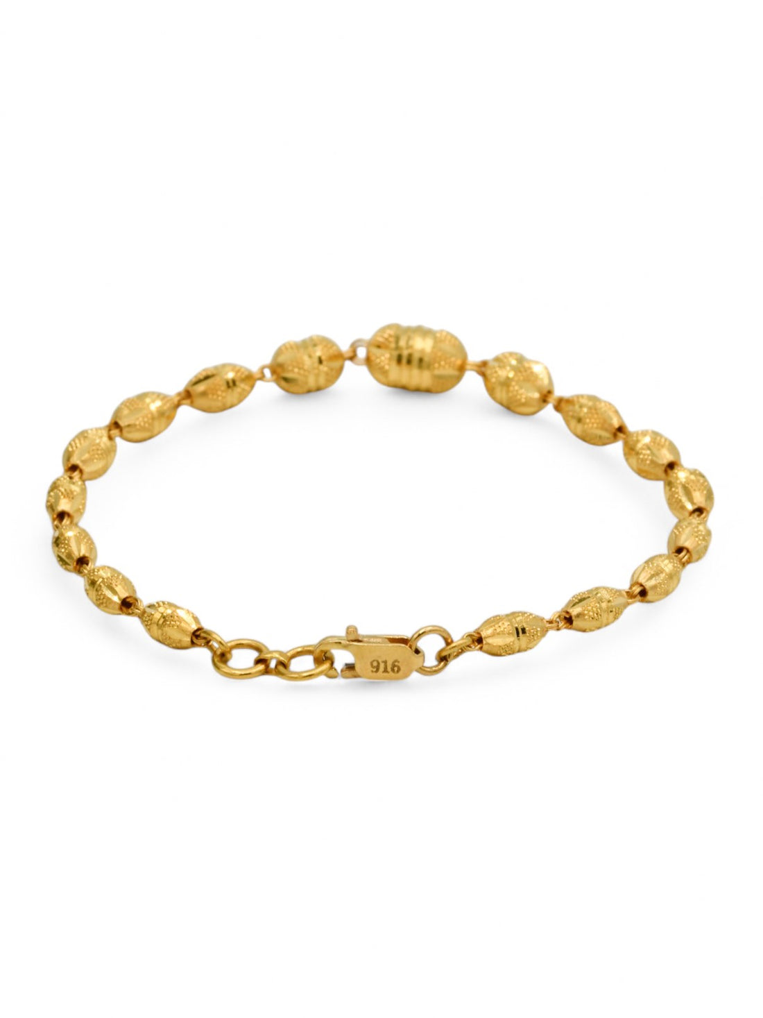 22ct Gold Ball Ladies Bracelet
