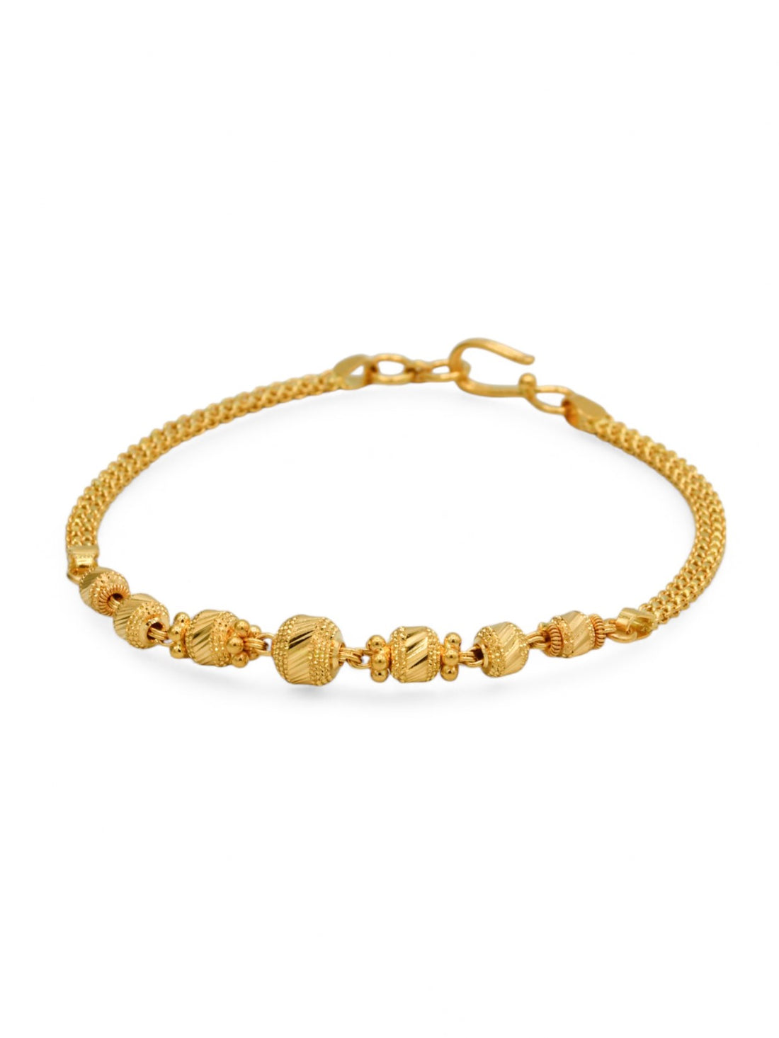 22ct Gold Ball Ladies Bracelet