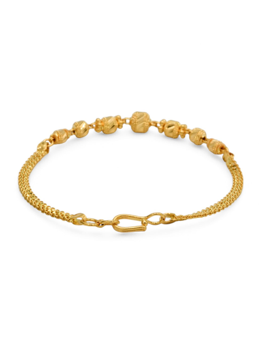 22ct Gold Ball Ladies Bracelet