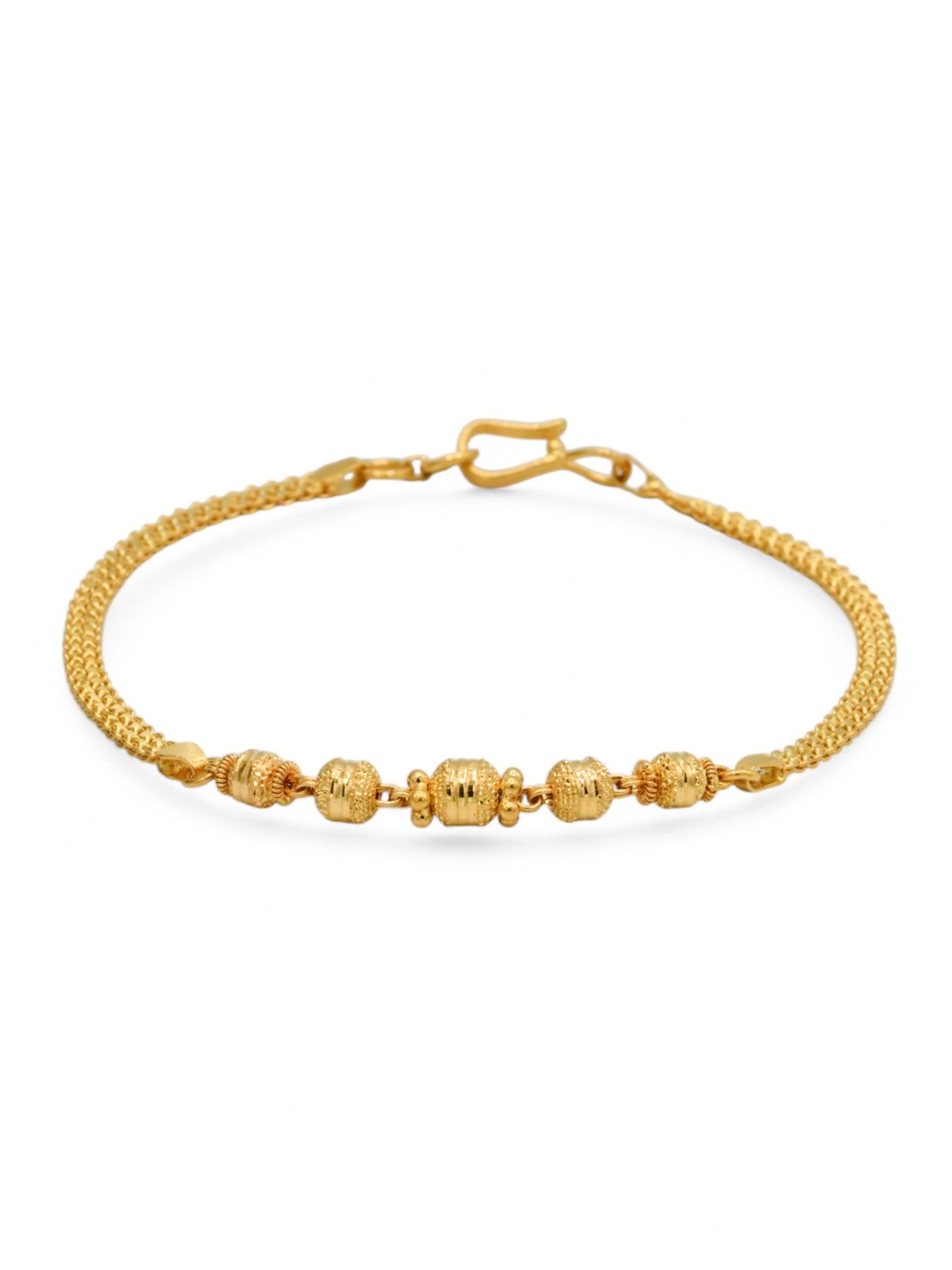 22ct Gold Ball Ladies Bracelet